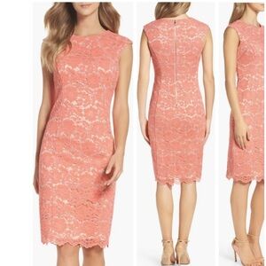 Vince Camuto Lace Body-Con Cocktail Evening Dress Size 14